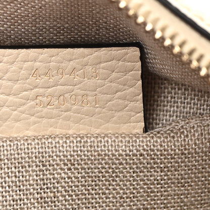 Gucci Monogram Dollar Calfskin Mini Bree Messenger Bag Beige Ebony Avoire 7 of 10