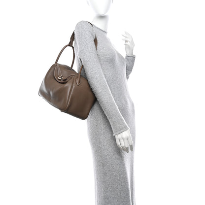 Hermes Taurillon Clemence Lindy 30 Etoupe 1 of 9