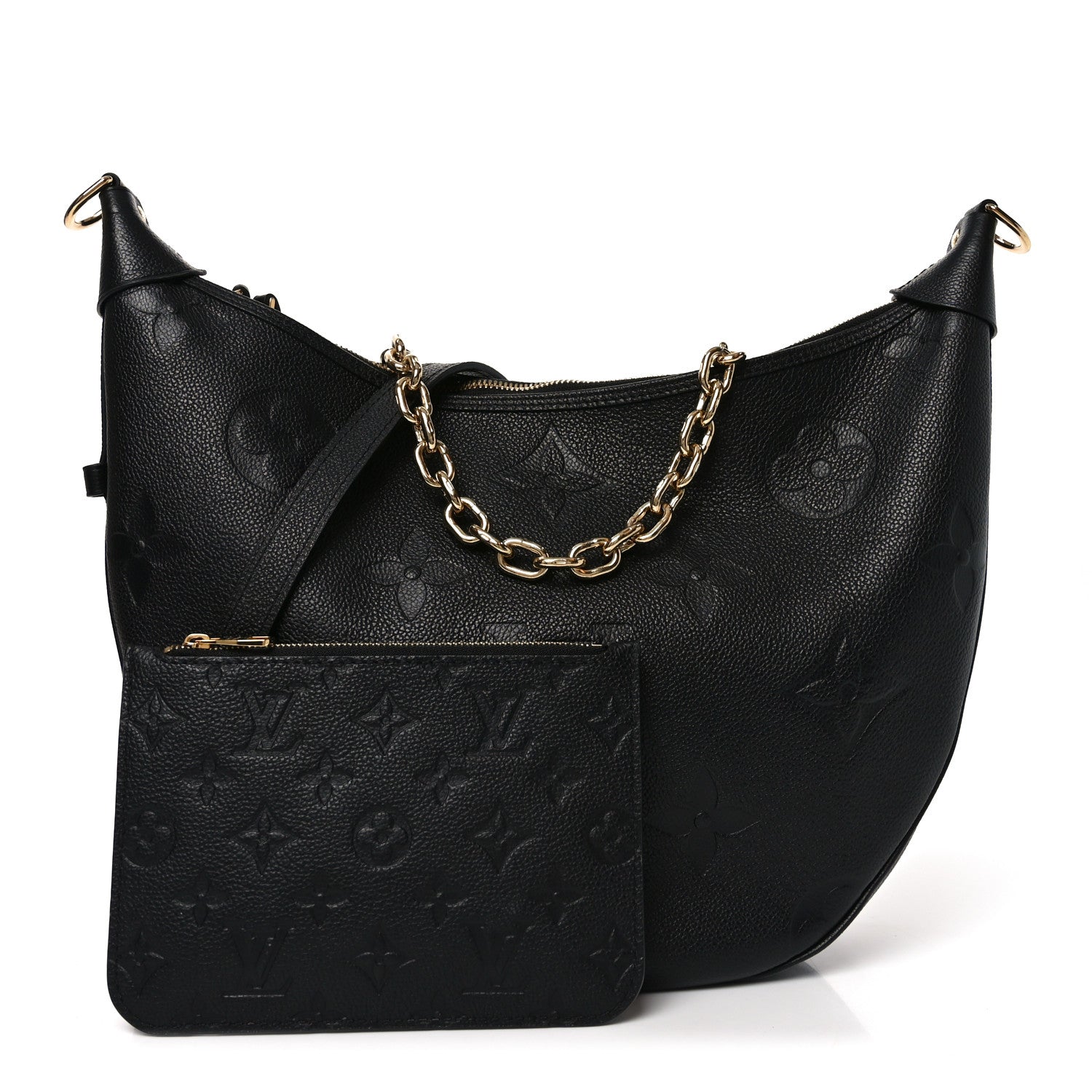 Louis Vuitton Empreinte Monogram Giant Loop Hobo Black 3 of 10