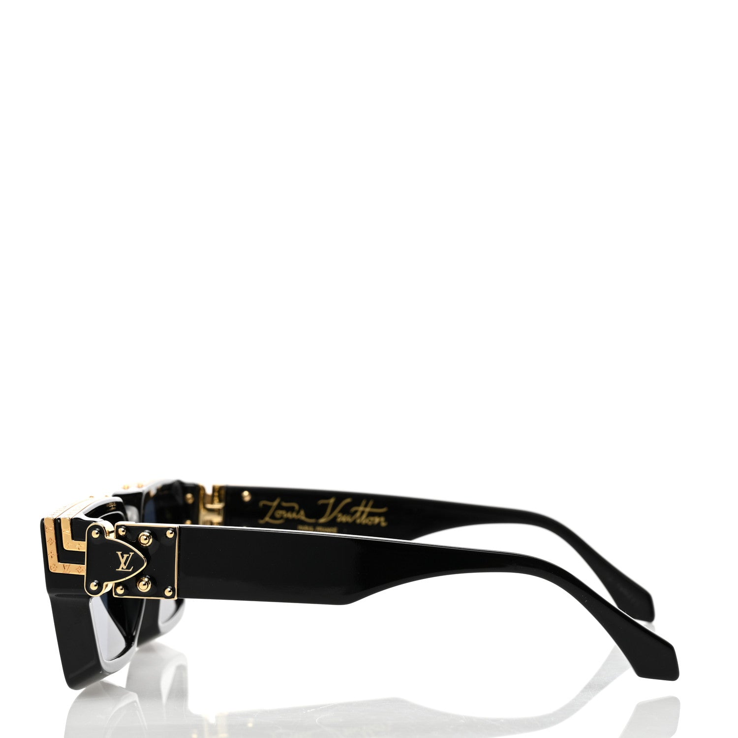 Louis Vuitton Acetate 1.1 Millionaires Sunglasses Z1165E Black 3 of 7