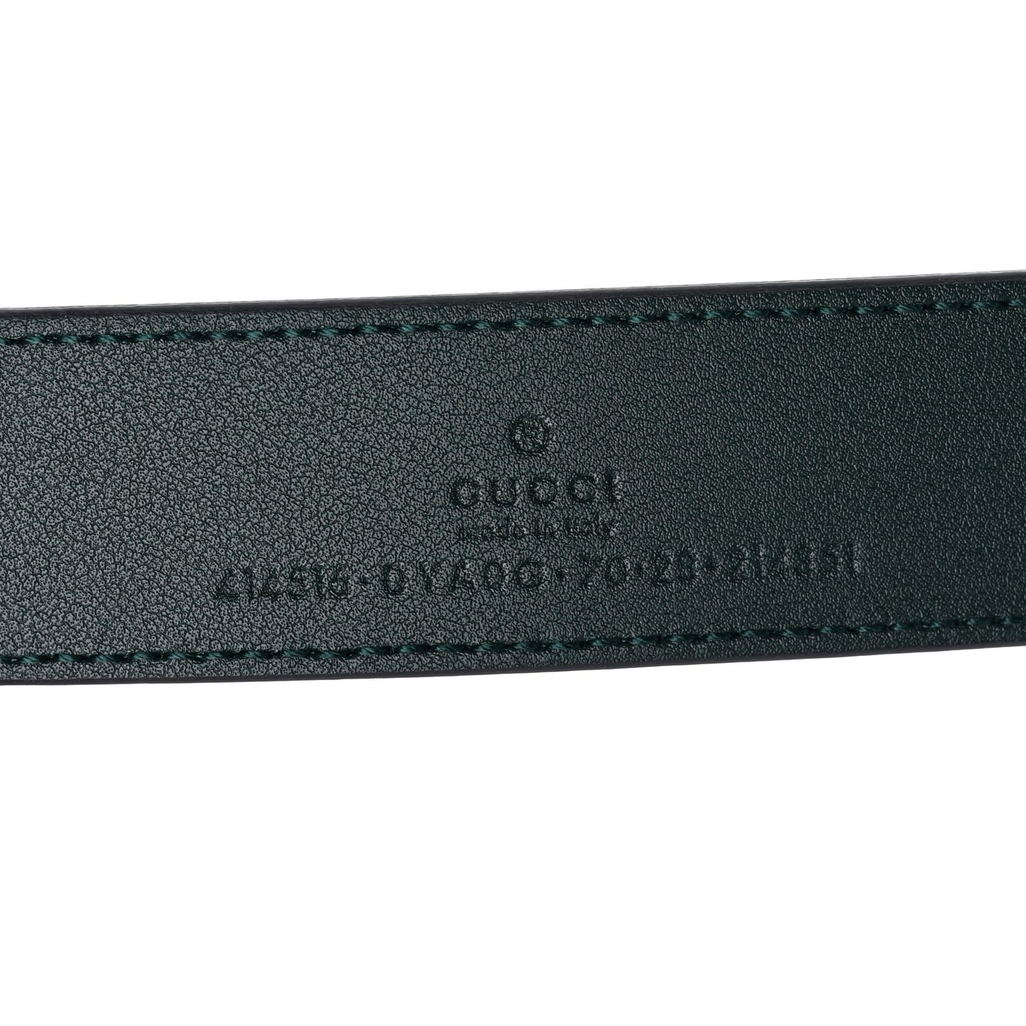Plutone Calfskin Double G 30mm Belt 70 28 Verde