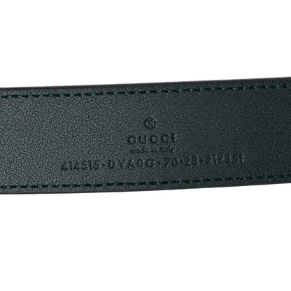 Gucci Plutone Calfskin Double G 30mm Belt 70 28 Verde 3 of 5