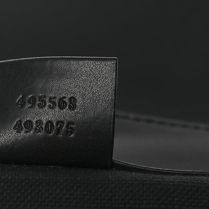 Gucci Soft GG Supreme Monogram Calfskin Web Double Buckle Backpack Black 7 of 13