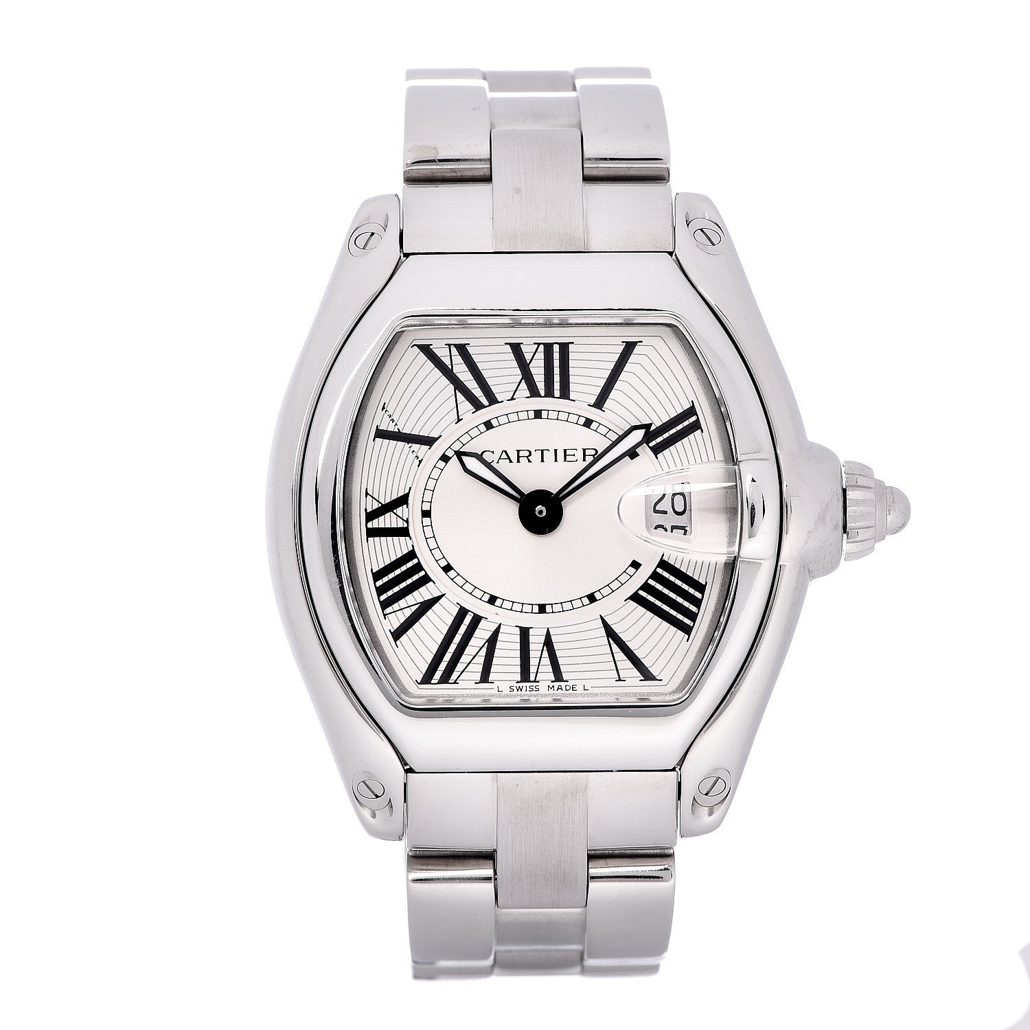 Cartier Stainless Steel 31mm Roadster Quartz Watch 1 of 5