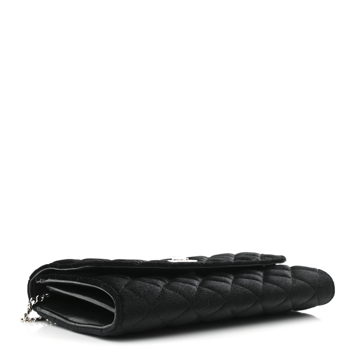 Versace Velvet Quilted Medusa Wallet On Chain Black 4 of 10