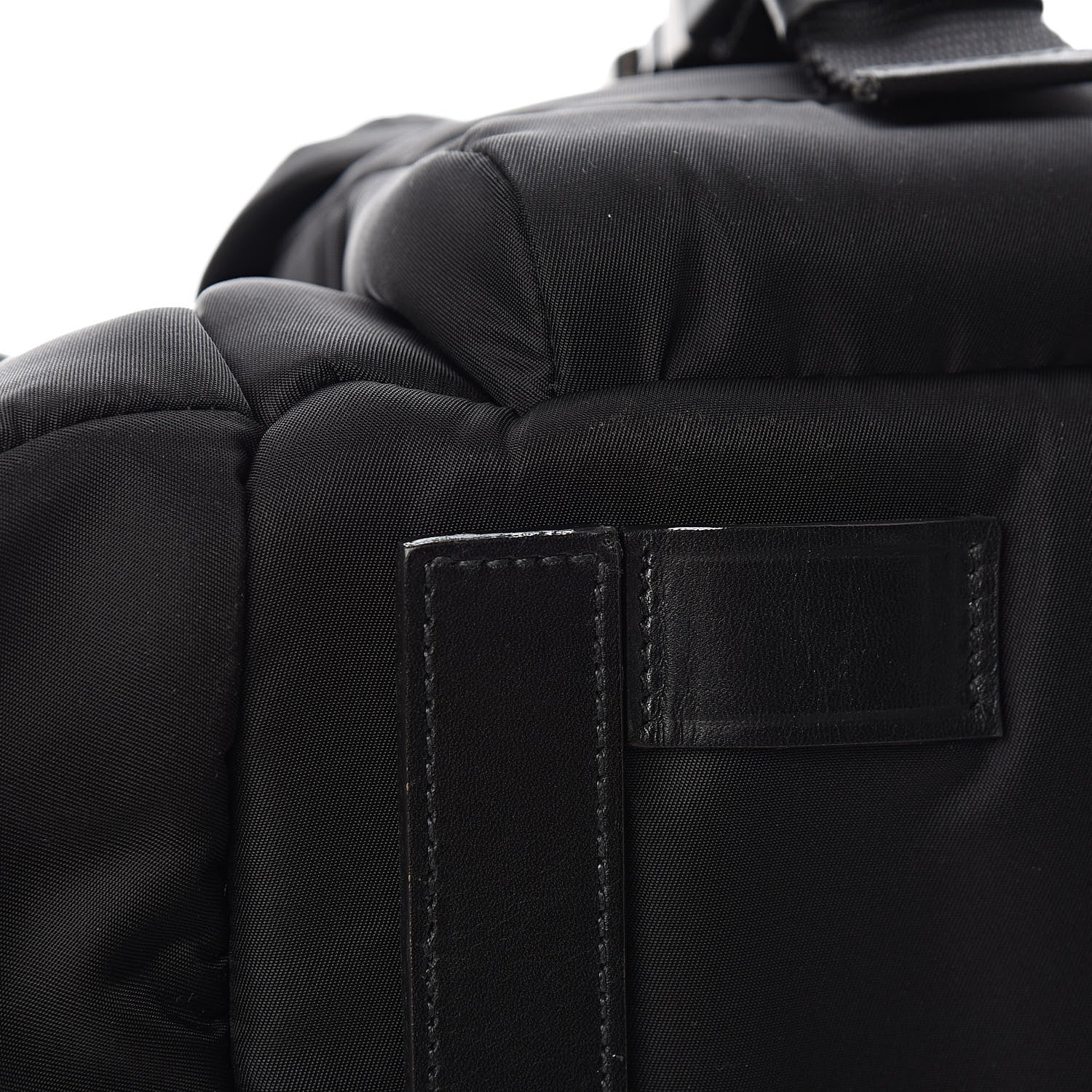 Prada City Calf Tessuto Nylon Shopping Tote Black 10 of 12