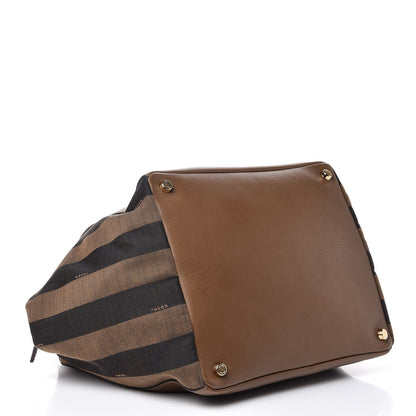 Fendi Pequin Vitello Magnetic Top Satchel Tobacco Foresta 4 of 11