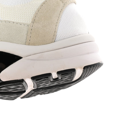 Chanel Mesh Suede Fabric Womens CC Sneakers 40 White Ivory Light Beige 17 of 18