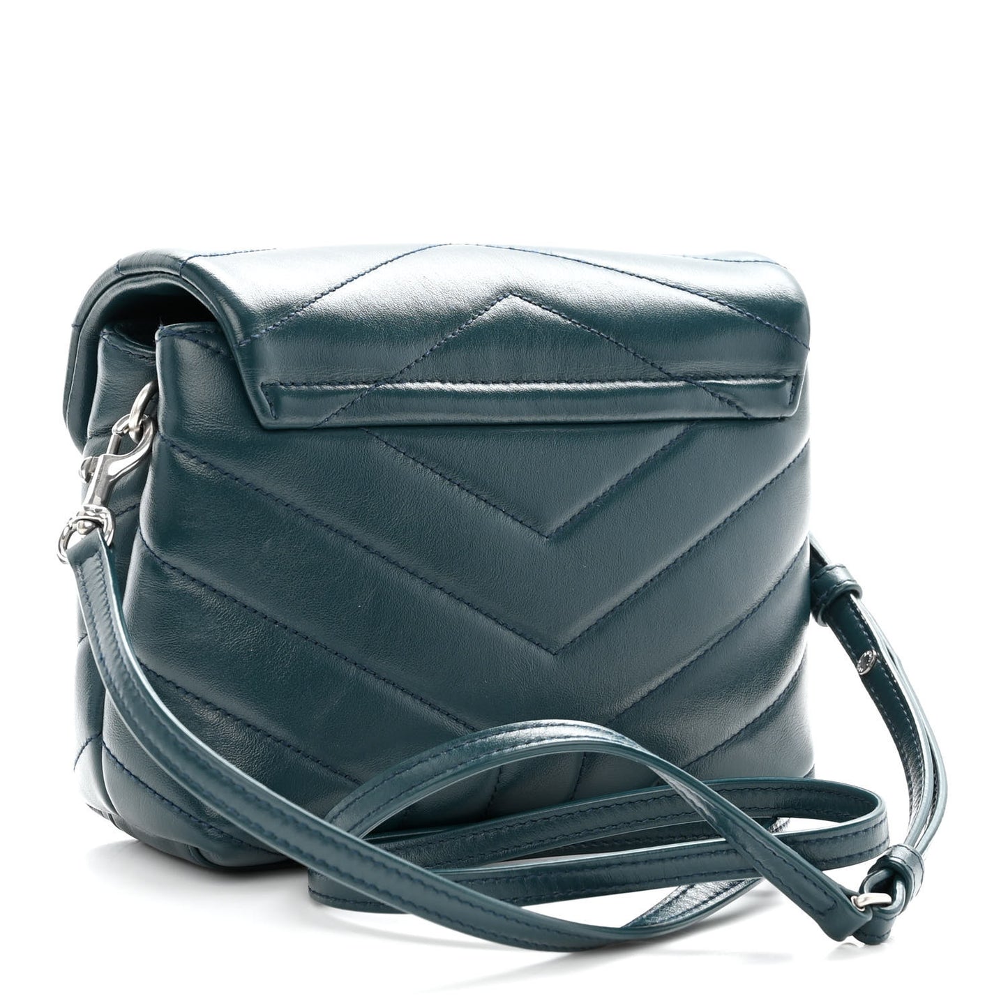Calfskin Y Quilted Monogram Toy Loulou Satchel Dark Green