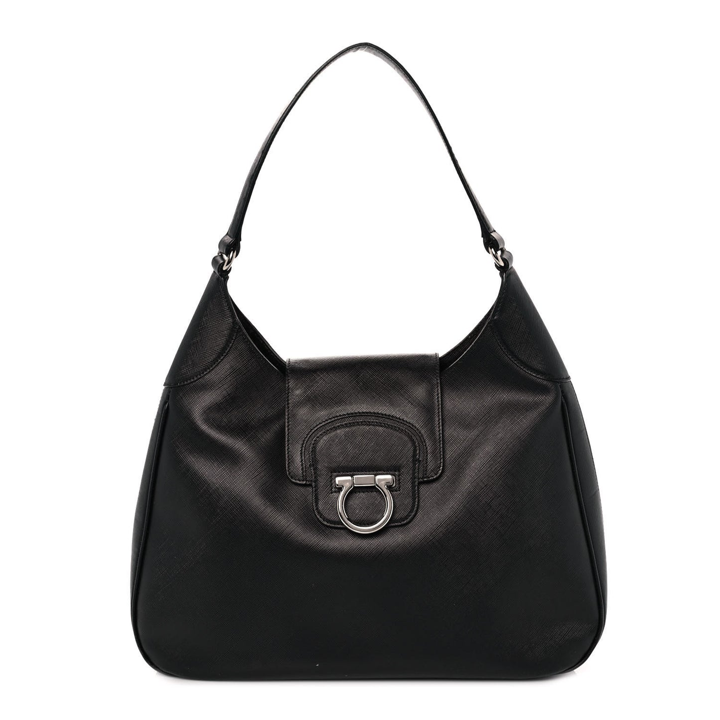Saffiano Hobo Black