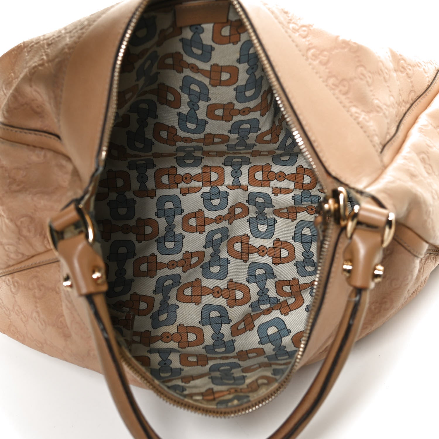 Gucci Guccissima Large D Gold Hobo Tan 5 of 12