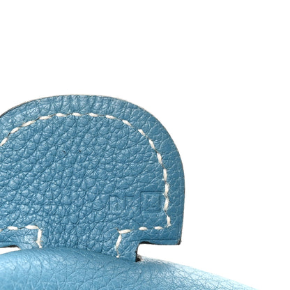Hermes Taurillon Clemence Evelyne II GM Blue Jean 7 of 10