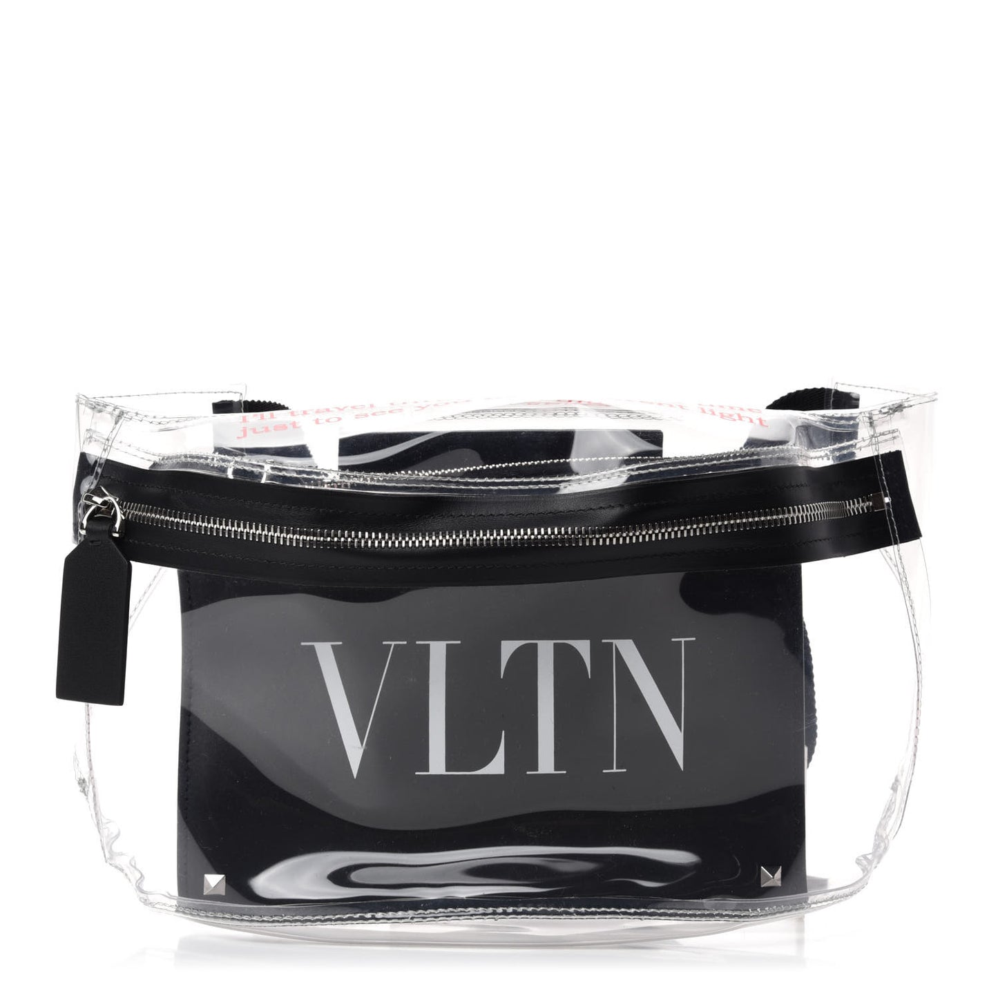 PVC VLTN Belt Bag Black