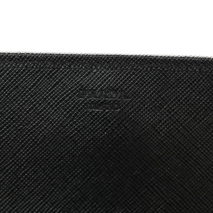 Prada Saffiano Print Metal Oro Chain Wallet Marmo Dis Camouflage 6 of 12