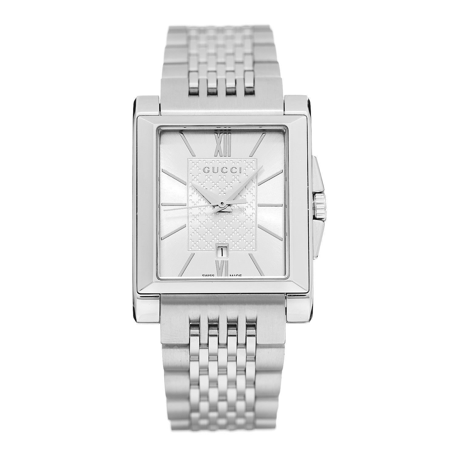 Gucci Stainless Steel 26mm G-Timeless Rectangle Quartz Watch 1 of 6