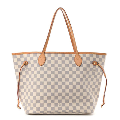 Louis Vuitton Damier Azur Neo Neverfull MM Rose Ballerine 3 of 12