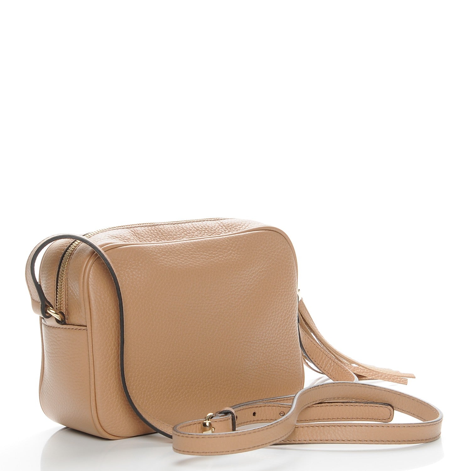 Gucci Pebbled Calfskin Small Soho Disco Bag Rose Beige 3 of 7