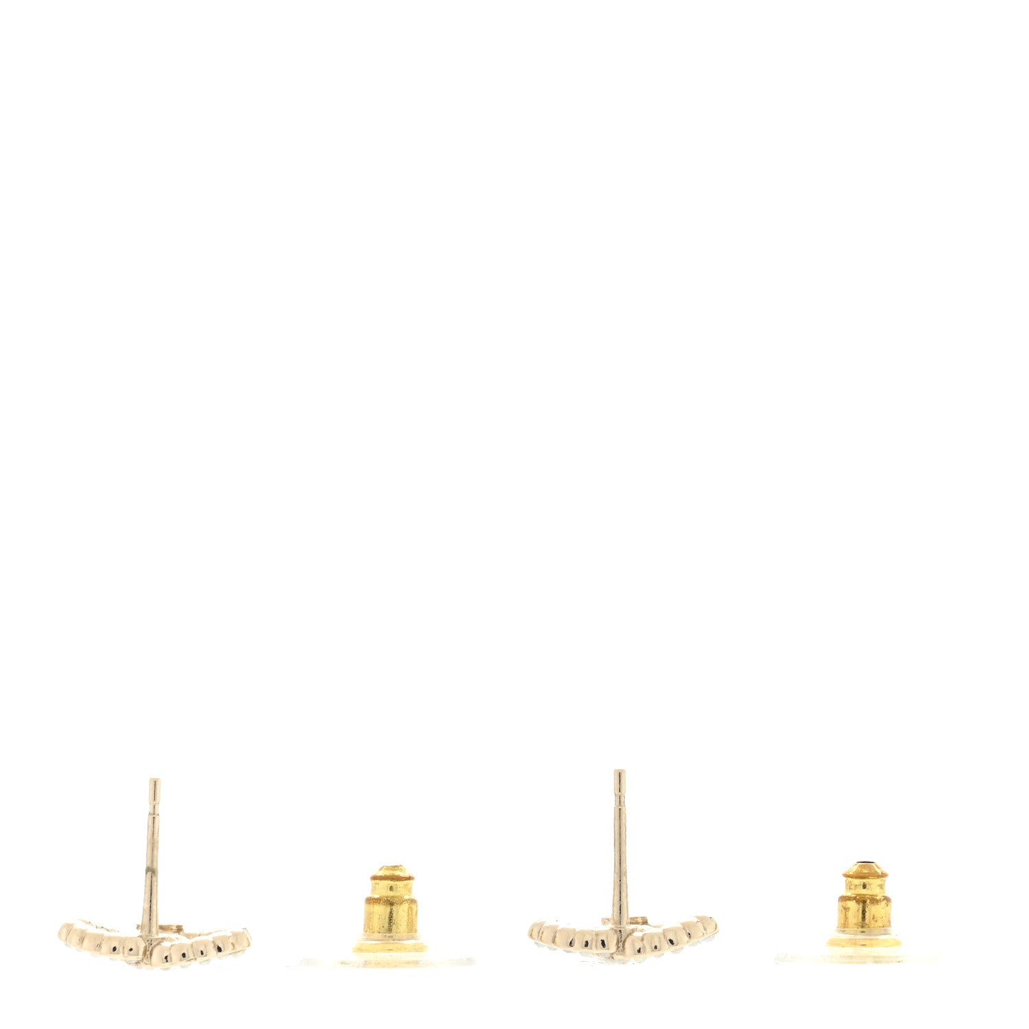 Chanel Pearl CC Earrings Gold 3 of 4