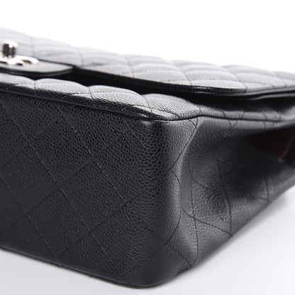 Chanel Caviar Quilted Jumbo Double Flap Black 9 of 10