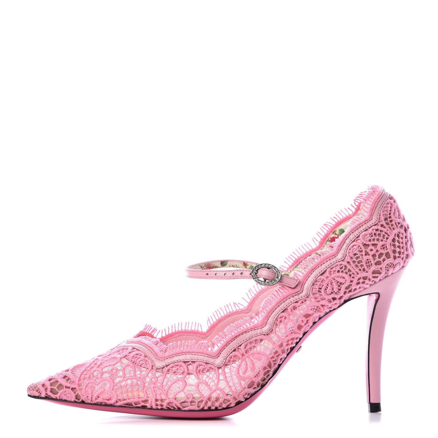 Lace Pizzo Venice Pumps 38.5 Sugar Pink