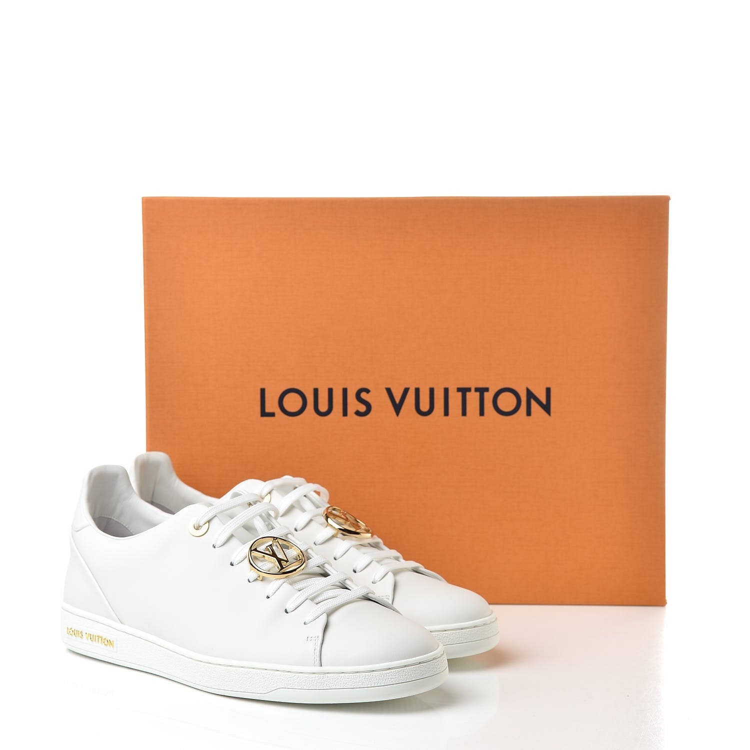 Louis Vuitton Calfskin Frontrow Sneakers 41 White 9 of 9