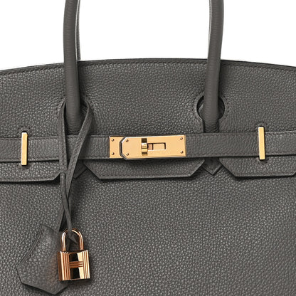 Hermes Togo BIRKIN 30 Etain 8 of 12