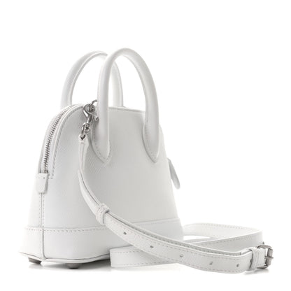 Balenciaga Grained Calfskin XXS Ville Top Handle Bag White Black 4 of 10