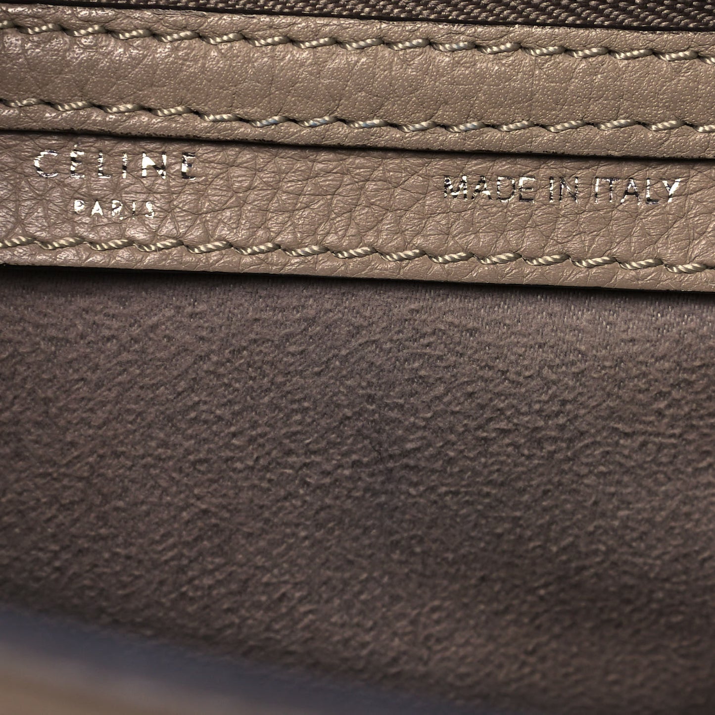 Pebbled Calfskin Micro Luggage Dune
