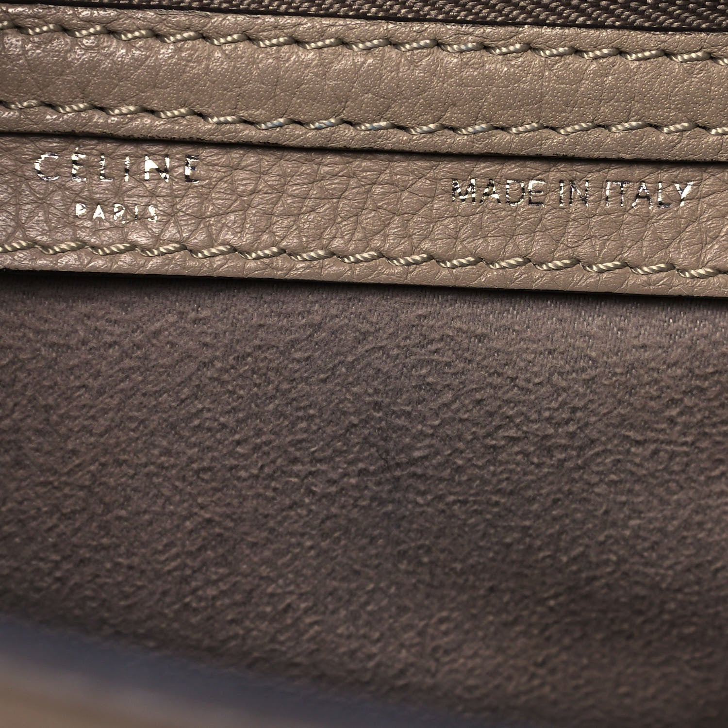 Celine Pebbled Calfskin Micro Luggage Dune 6 of 19