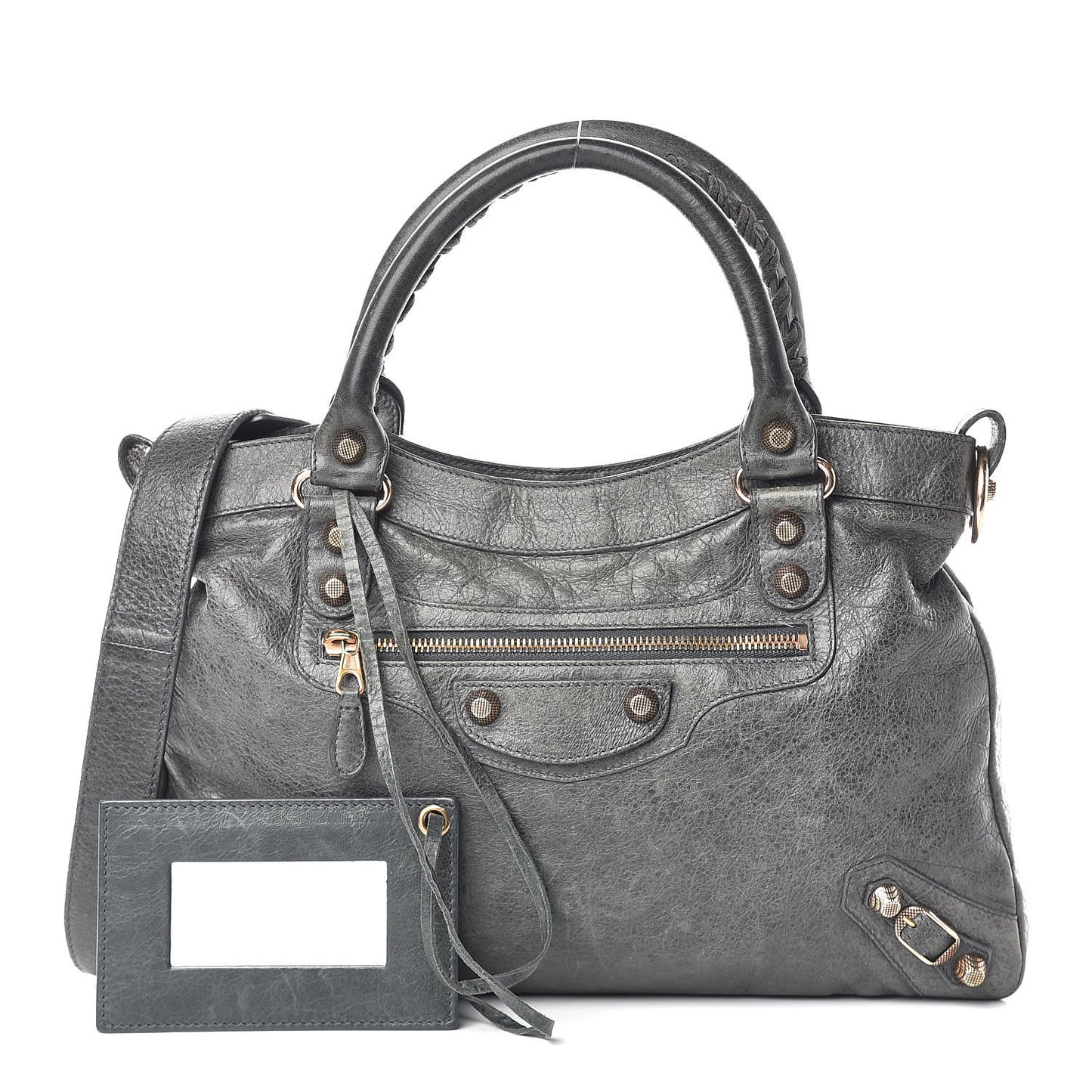 Agneau Giant 12 Rose Gold Hardware Town Anthracite