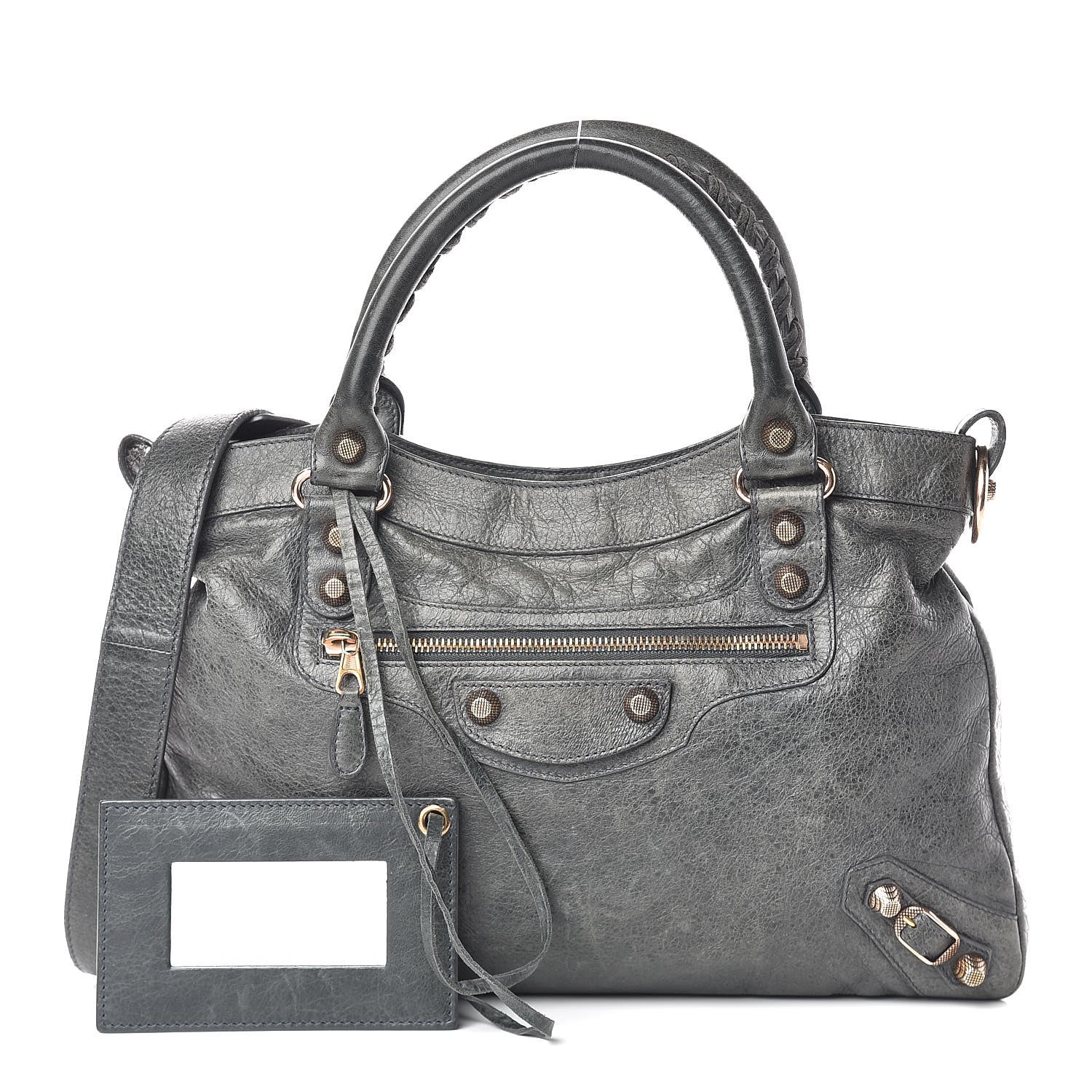 Balenciaga Agneau Giant 12 Rose Gold Hardware Town Anthracite 1 of 17