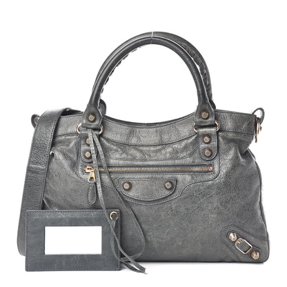 Balenciaga Agneau Giant 12 Rose Gold Hardware Town Anthracite 1 of 17