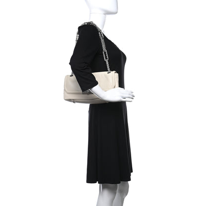 Chanel Calfskin Mademoiselle Lock Bijoux Chain Flap White 2 of 9