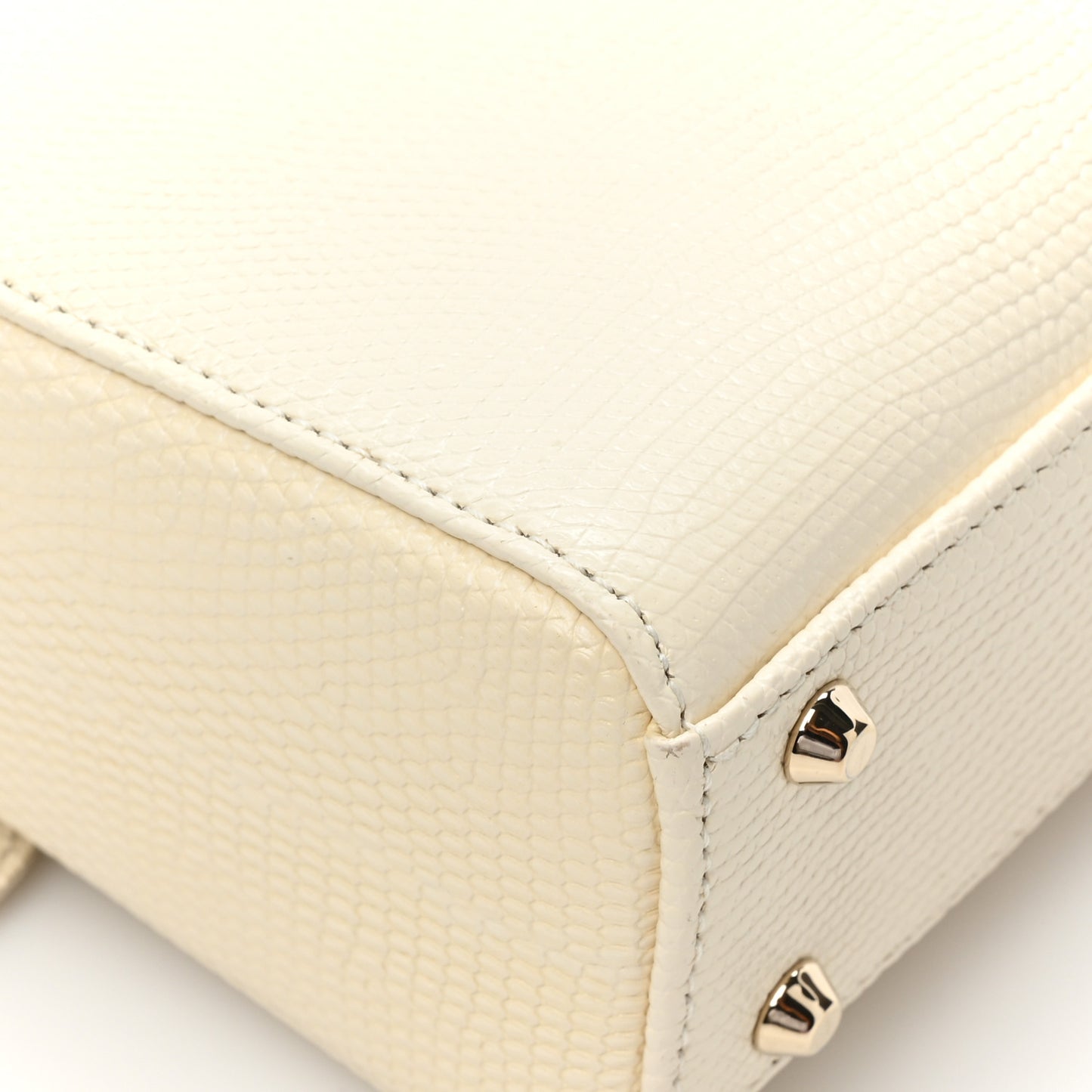 Lizard Mini Lady Dior White