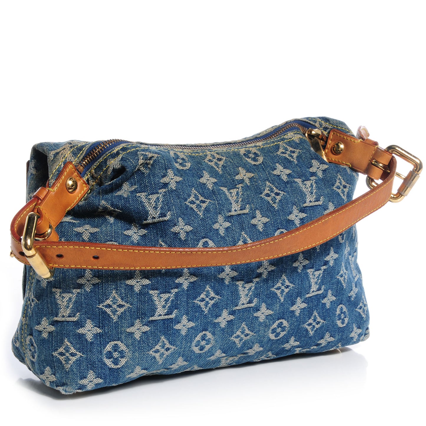 Monogram Denim Baggy PM Blue