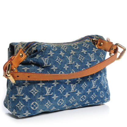 Louis Vuitton Monogram Denim Baggy PM Blue 3 of 7