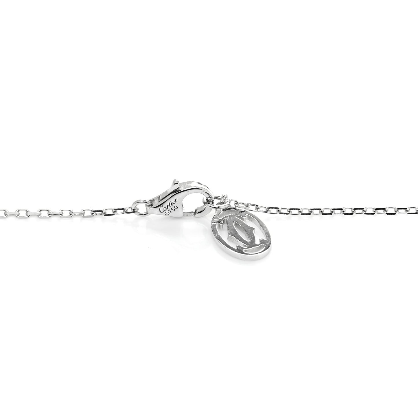18K White Gold Diamond D'Amour Heart Pendant Necklace