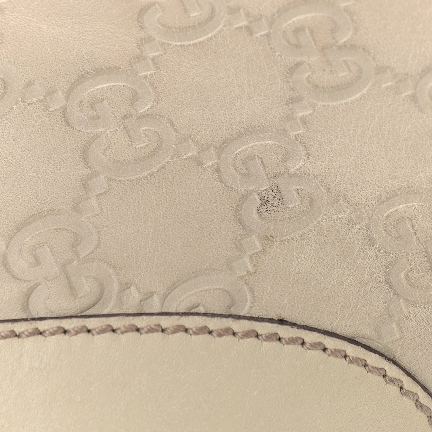 Gucci Guccissima Medium Jackie O Bouvier Hobo Off White 11 of 20