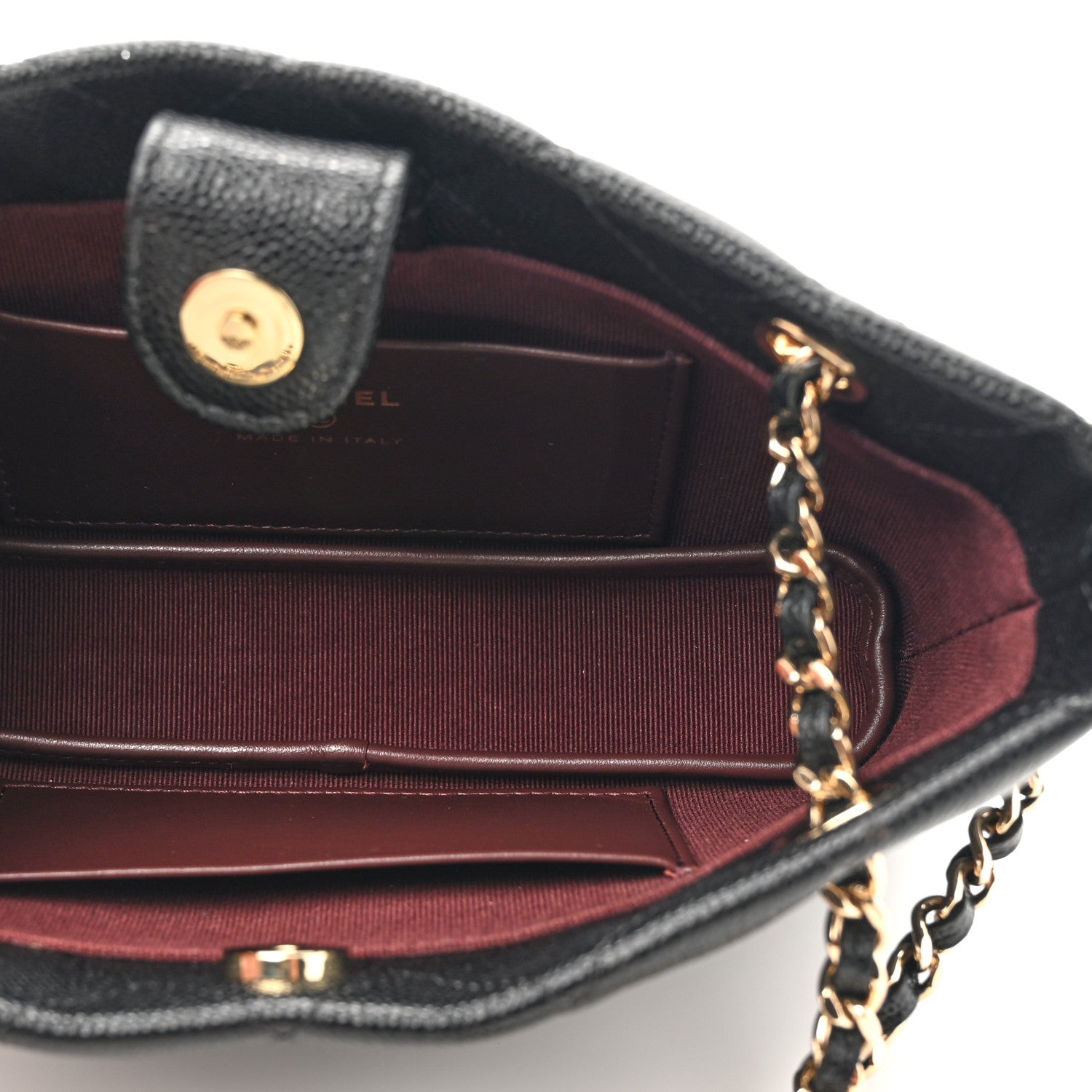 Chanel Caviar Quilted Classic Clutch Tote With Chain Black 5 of 11