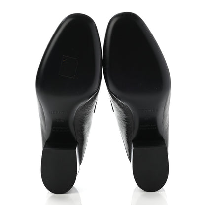 Hermes Goatskin Paradis Mules 35.5 Black 5 of 9