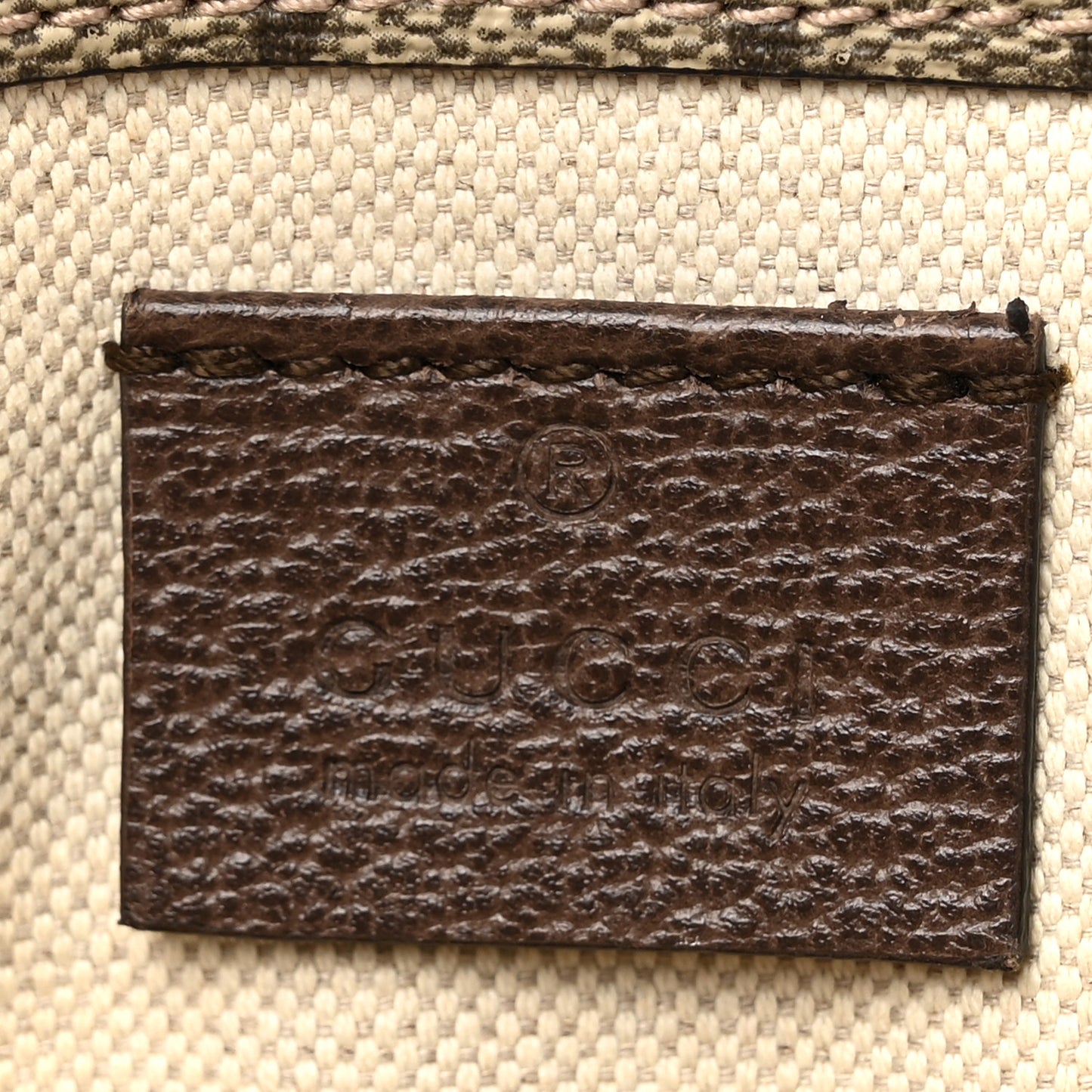 GG Supreme Monogram Neo Vintage Web Belt Bag  Brown