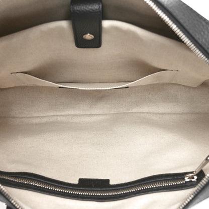 Gucci Piuma Calfskin Jumbo GG Embossed Briefcase Black 5 of 10