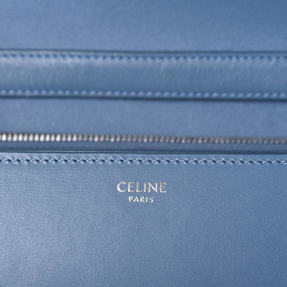 Celine Smooth Calfskin Medium Classic Box Flap Bag Slate 12 of 13