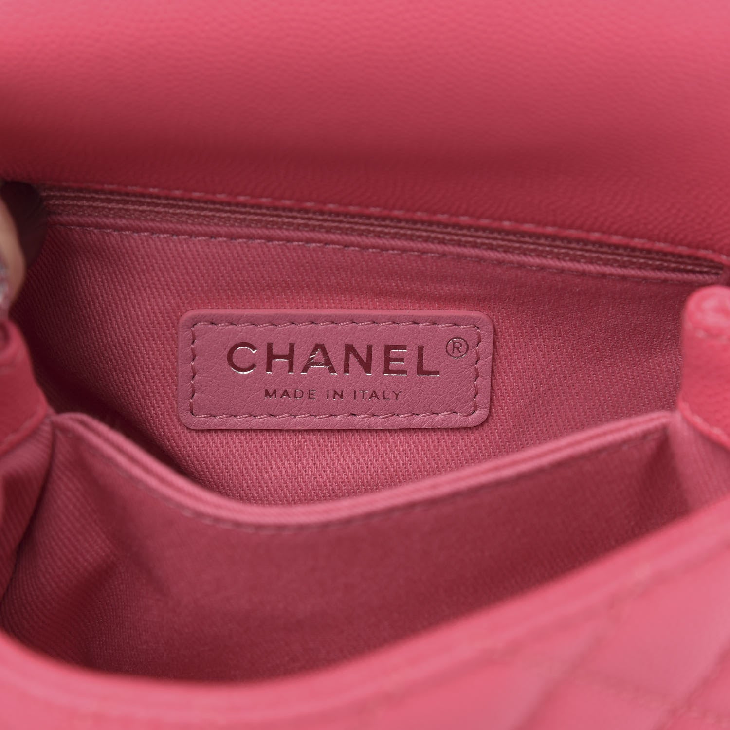 Chanel Caviar Quilted Incognito Extra Mini Coco Handle Flap Pink 7 of 11
