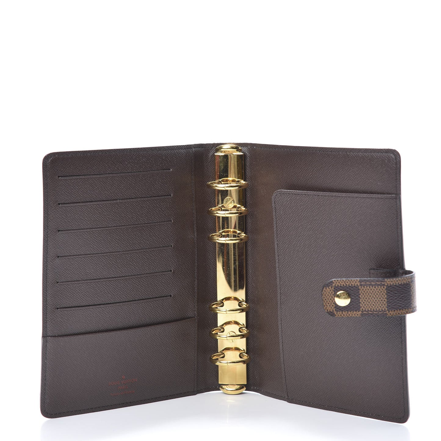 Damier Ebene Medium Ring Agenda Cover