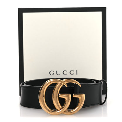 Gucci Calfskin Double G 30mm Belt 70 28 Black 6 of 6