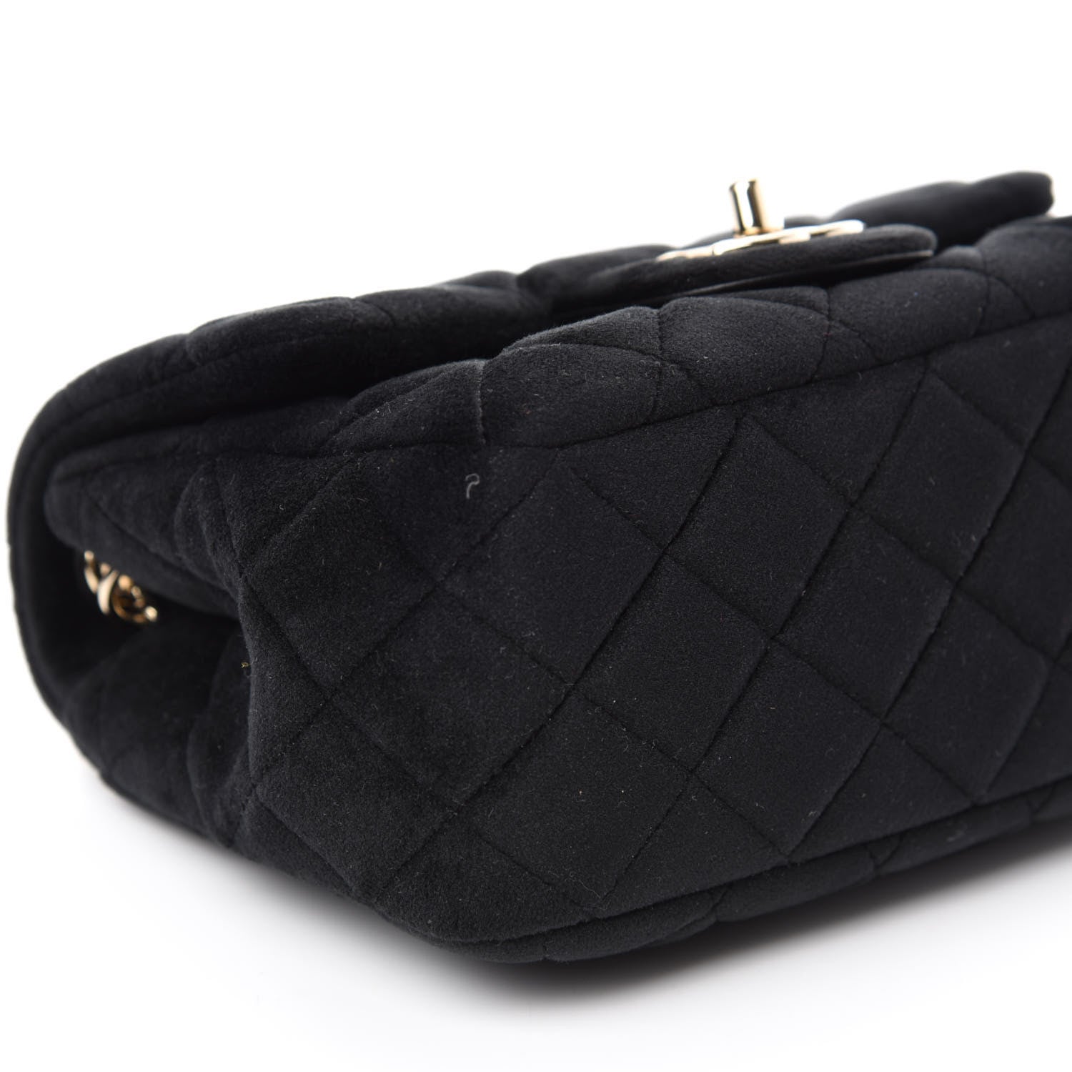 Chanel Velvet Quilted Mini Pearl Crush Flap Black 6 of 10