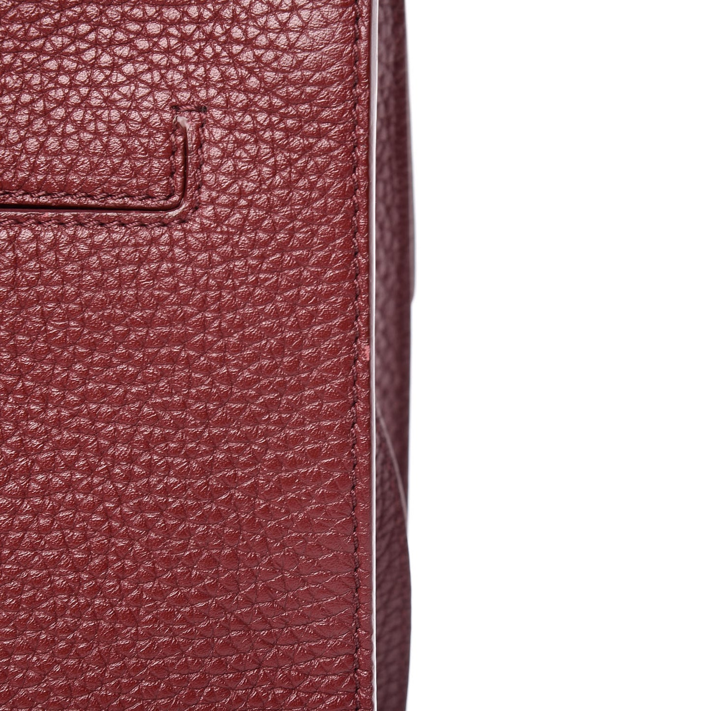Calfskin Large T Clasp Tara Crossbody Bag Cabernet