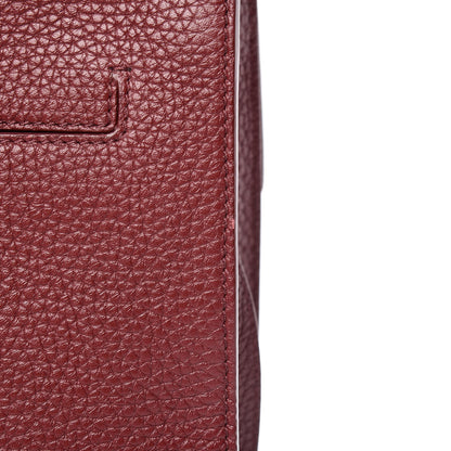 Tom Ford Calfskin Large T Clasp Tara Crossbody Bag Cabernet 12 of 13