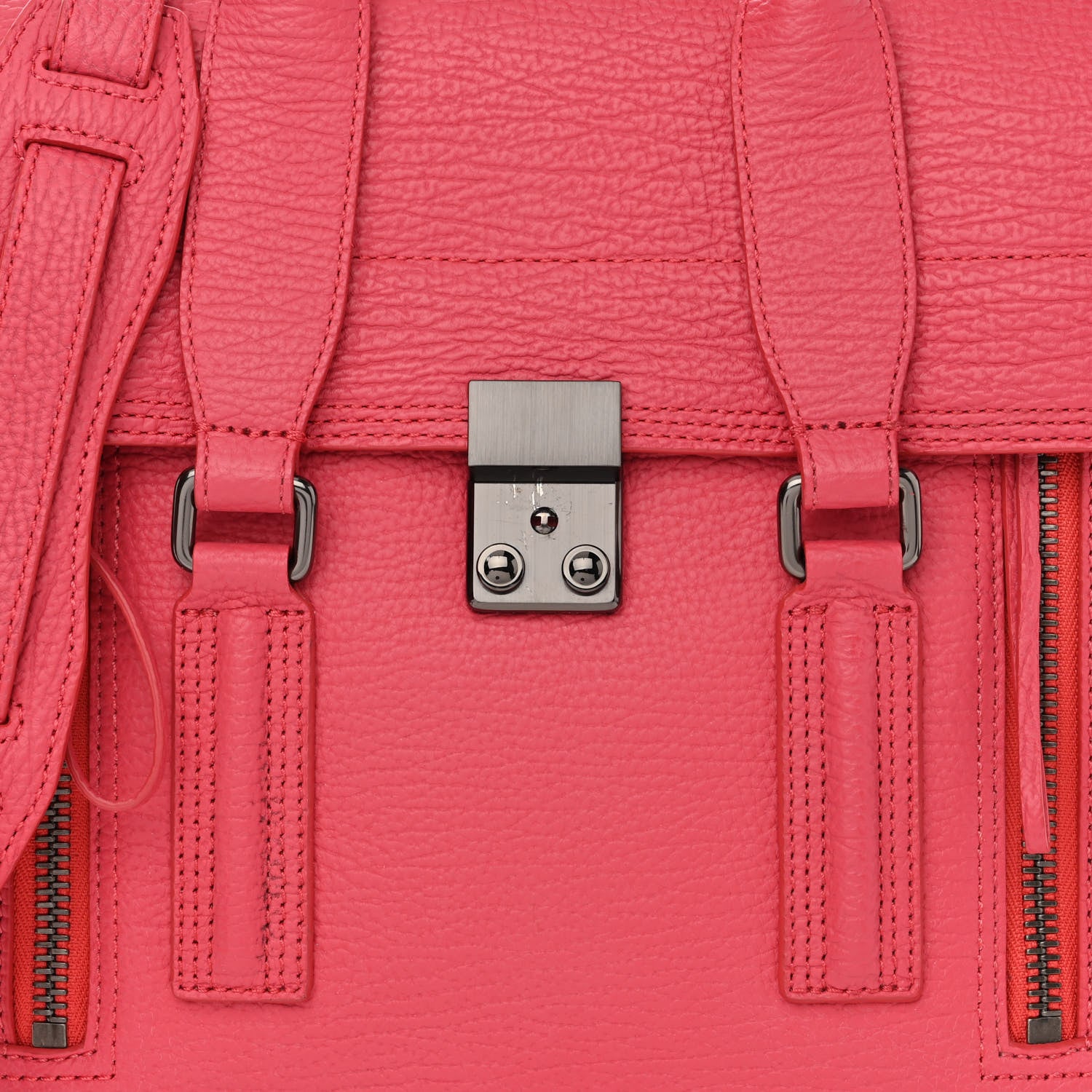 3.1 Phillip Lim Textured Calfskin Medium Pashli Satchel Raspberry 9 of 11
